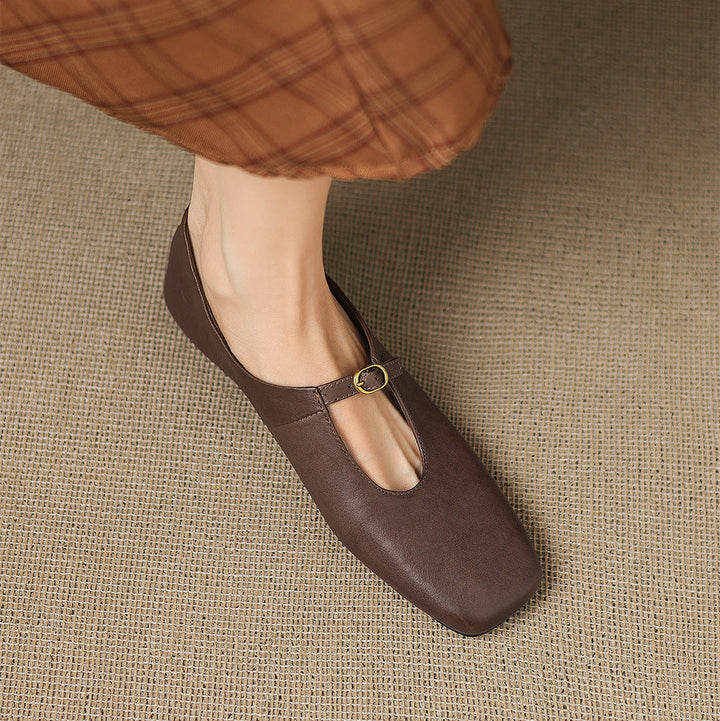 Greta | T-Strap Mary Jane Flats