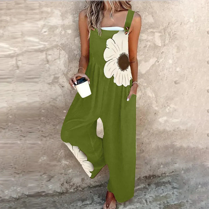 Midnight Daisy Bloom Overalls