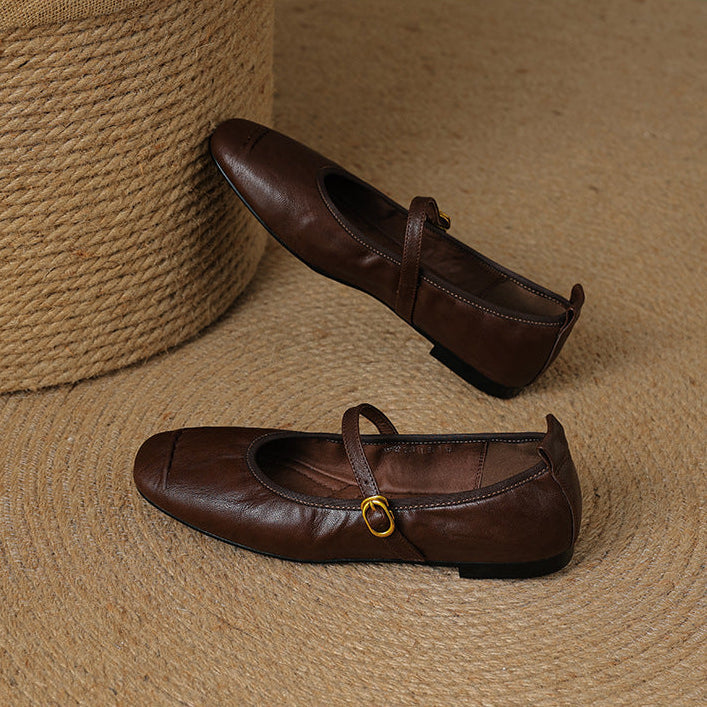 Romilly | Buckled Mary Jane Flats