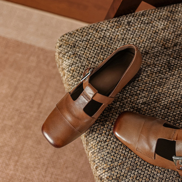 Adele | Buckled Slip-On Mules