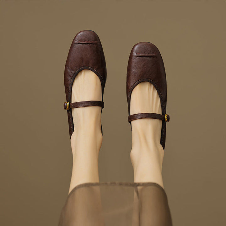 Romilly | Buckled Mary Jane Flats