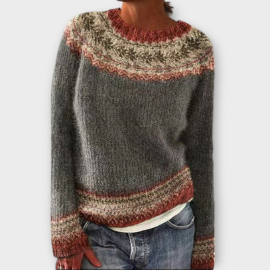 Winifred | Cozy Patterned Sweater