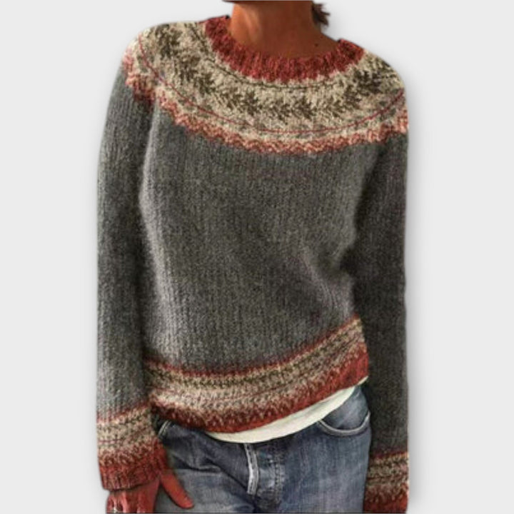 Winifred | Cozy Patterned Sweater