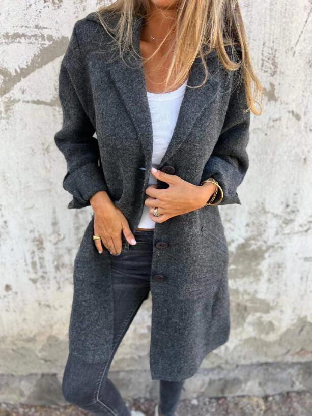 Delphinia | Longline Open-Front Coat