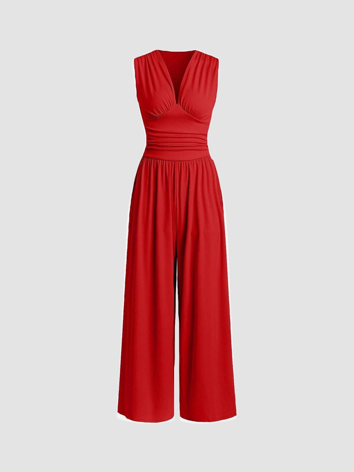 Nora | Women's Sleeveless Wide-Leg Jumpsuit