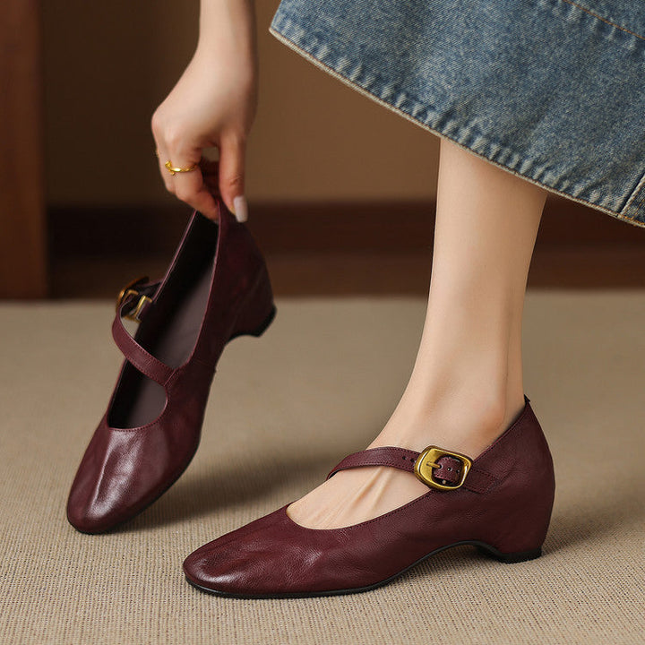 Livia | Buckle-Strap Mary Jane Flats