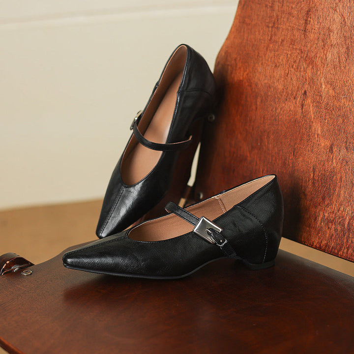 Claire | Buckle-Strap Mary Jane Flats