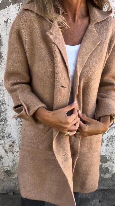 Delphinia | Longline Open-Front Coat