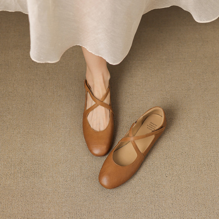 Marlowe | Crossover Strap Ballet Flats