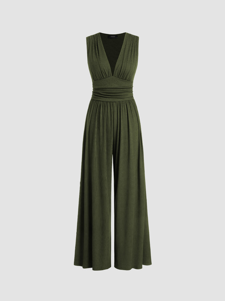 Nora | Women's Sleeveless Wide-Leg Jumpsuit