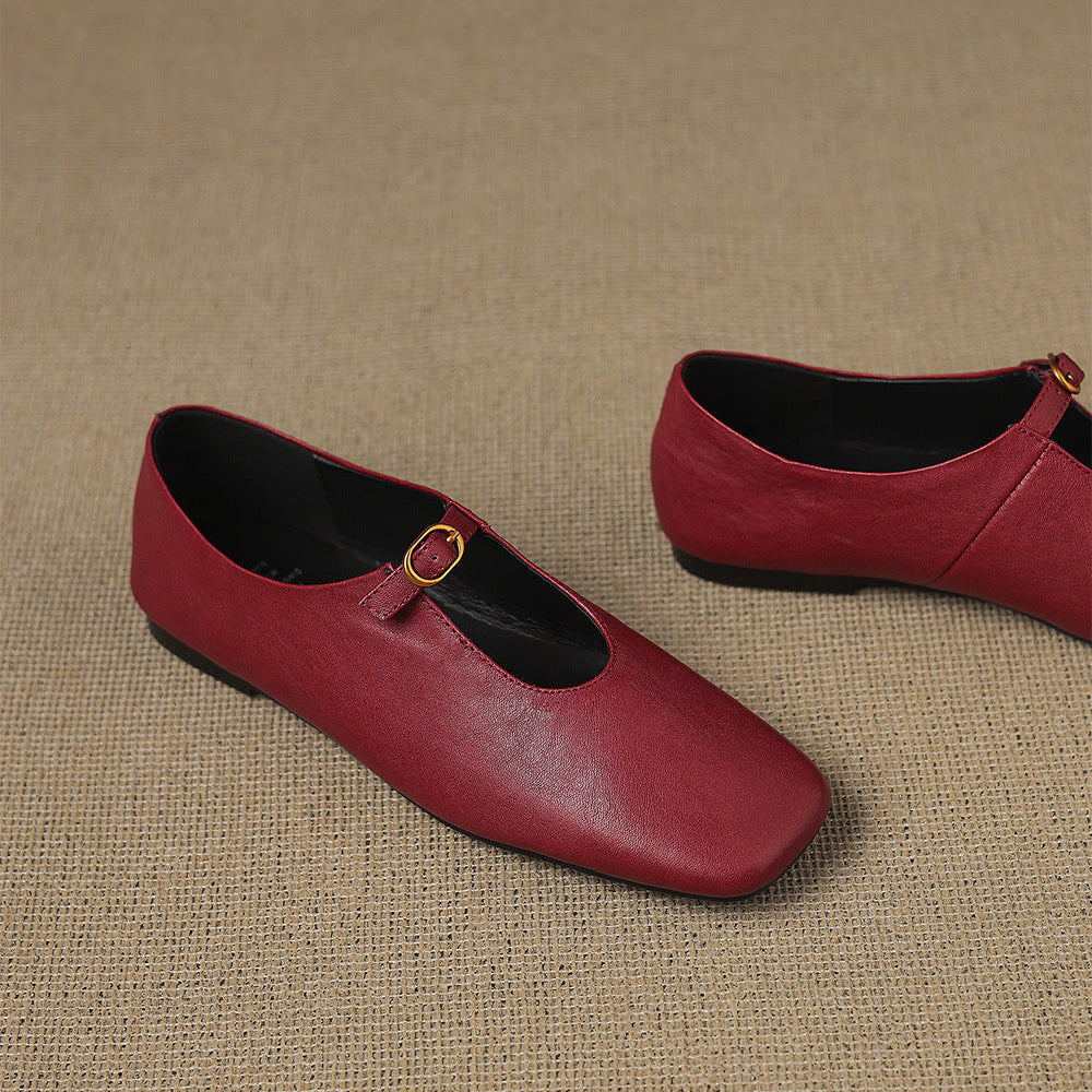 Greta | T-Strap Mary Jane Flats