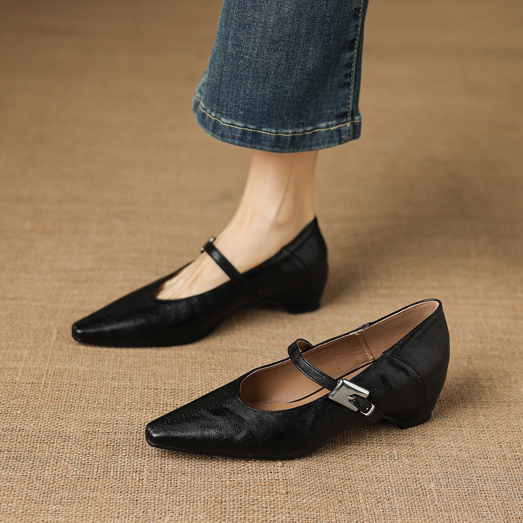 Claire | Buckle-Strap Mary Jane Flats