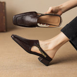 Annabel | Refined Square-Toe Mules