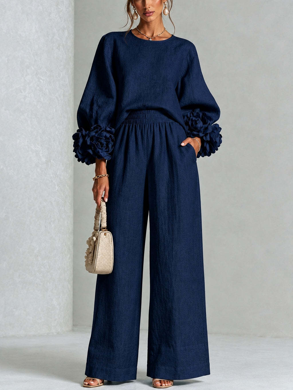 Emilia | Floral Cuff Two-Piece Set