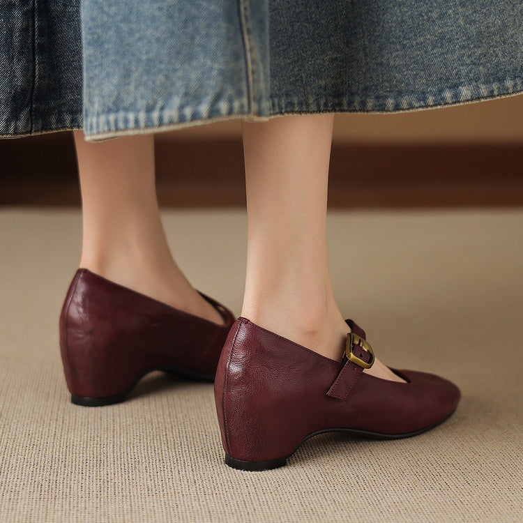 Livia | Buckle-Strap Mary Jane Flats