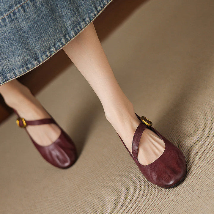 Livia | Buckle-Strap Mary Jane Flats