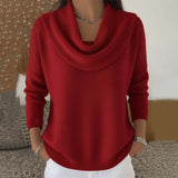 Barbara | Draped Cowl Neck Sweater