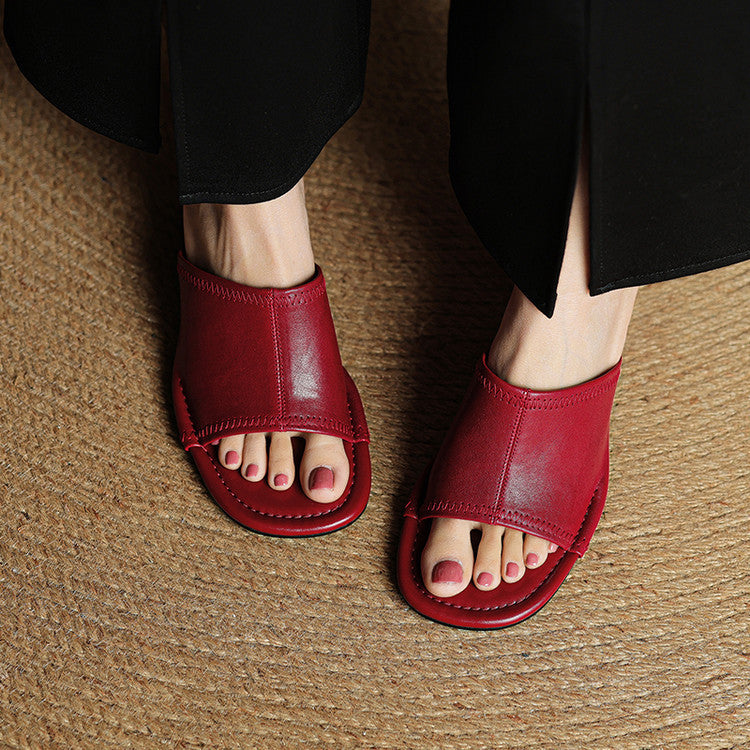 Belinda | Elegant Block-Heel Mules