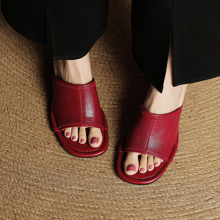 Belinda | Elegant Block-Heel Mules