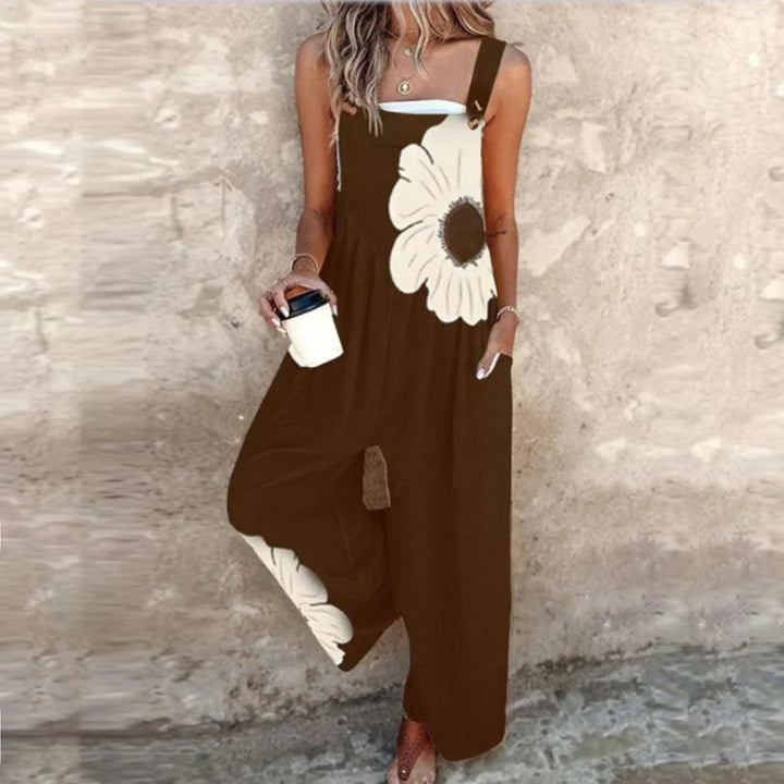 Midnight Daisy Bloom Overalls