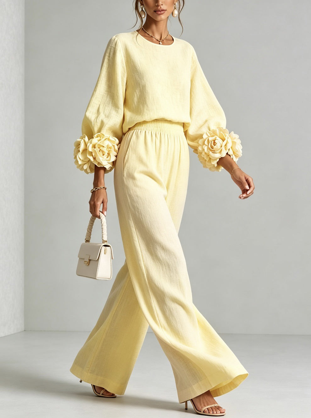 Emilia | Floral Cuff Two-Piece Set