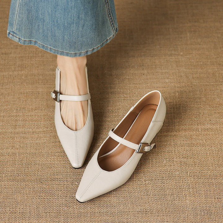 Claire | Buckle-Strap Mary Jane Flats