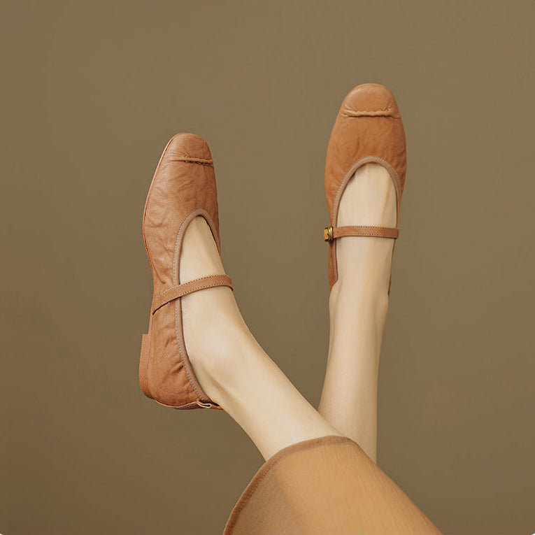 Romilly | Buckled Mary Jane Flats