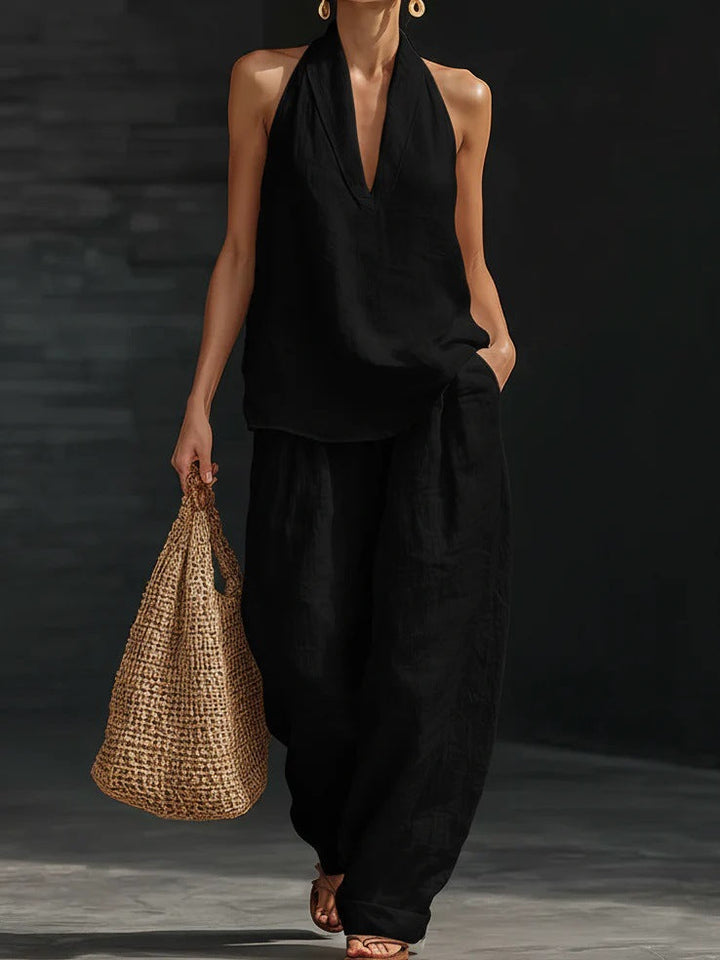 Lena | Relaxed Halter Two-Piece Set