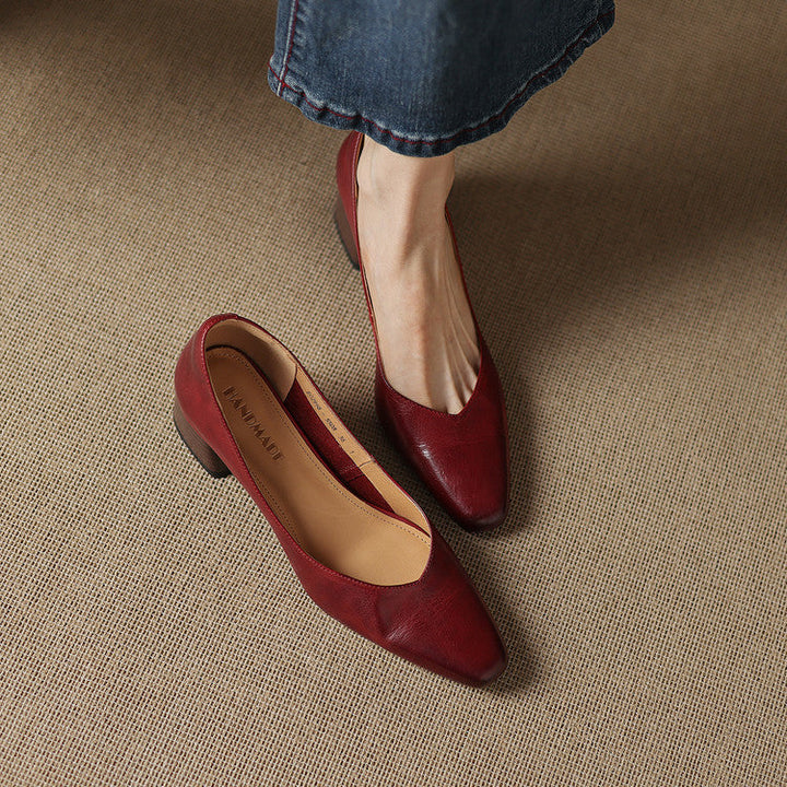 Iris | Refined Block-Heel Pumps