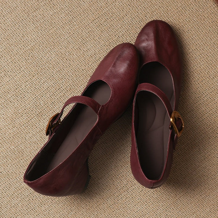 Livia | Buckle-Strap Mary Jane Flats