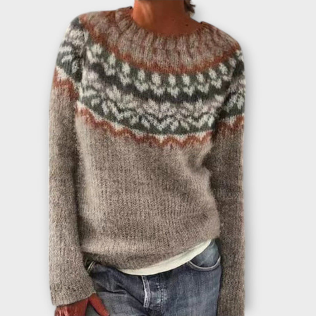 Winifred | Cozy Patterned Sweater