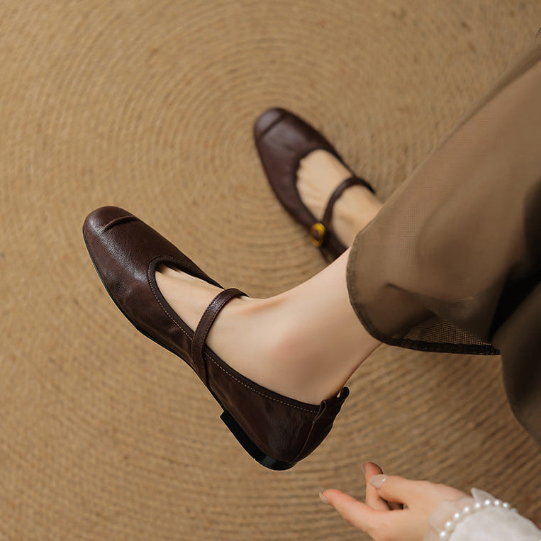 Romilly | Buckled Mary Jane Flats