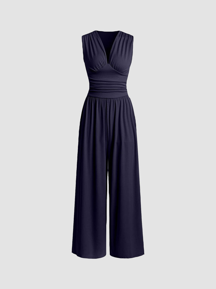 Nora | Women's Sleeveless Wide-Leg Jumpsuit