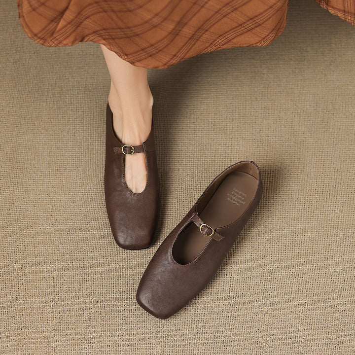 Greta | T-Strap Mary Jane Flats