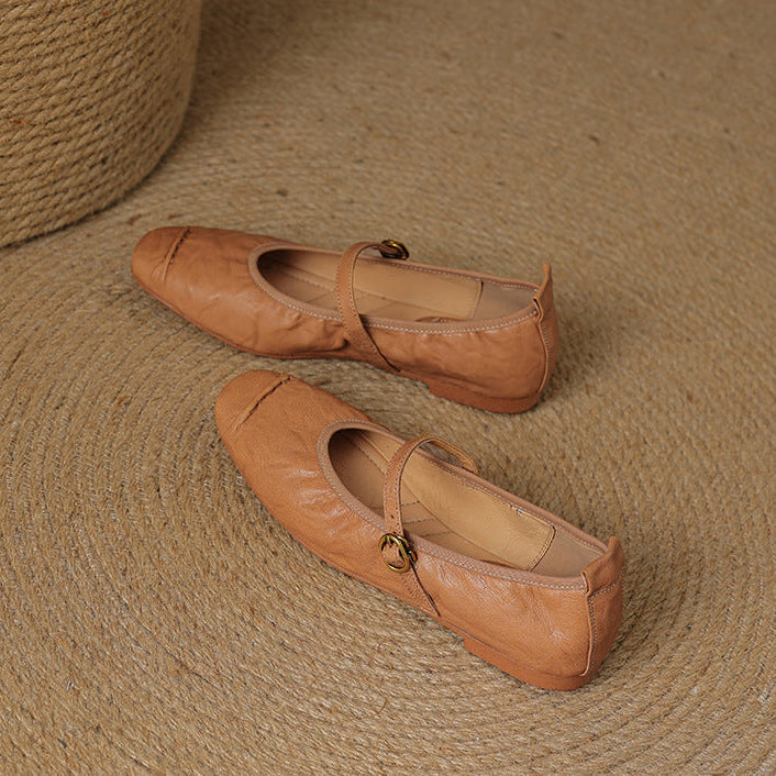 Romilly | Buckled Mary Jane Flats