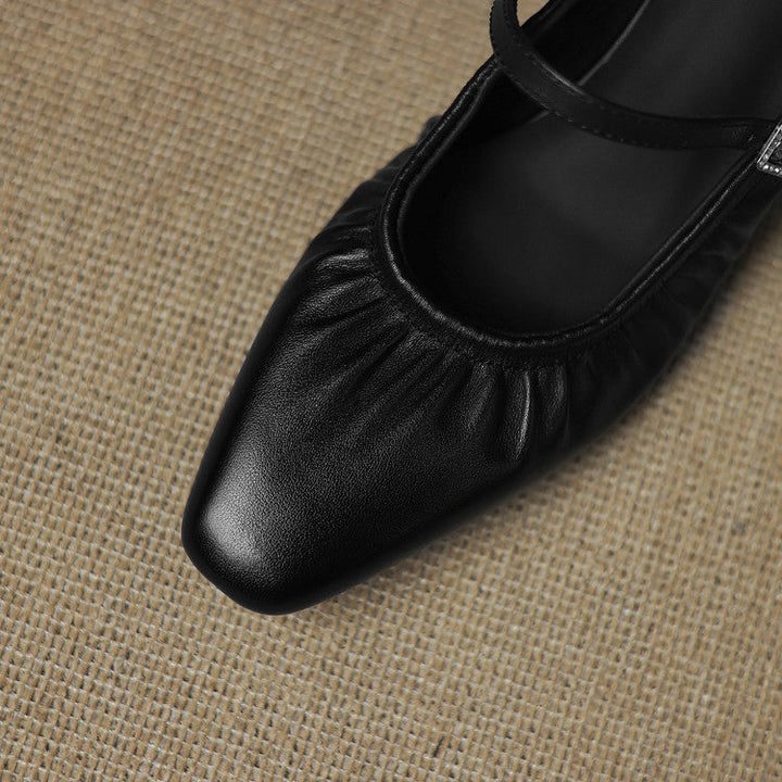 Juno | Ruched Strap Mules