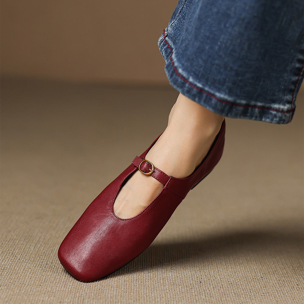 Greta | T-Strap Mary Jane Flats