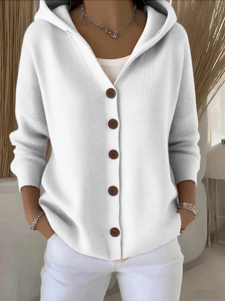 Kathryn | Relaxed Hooded Button-Front Cardigan