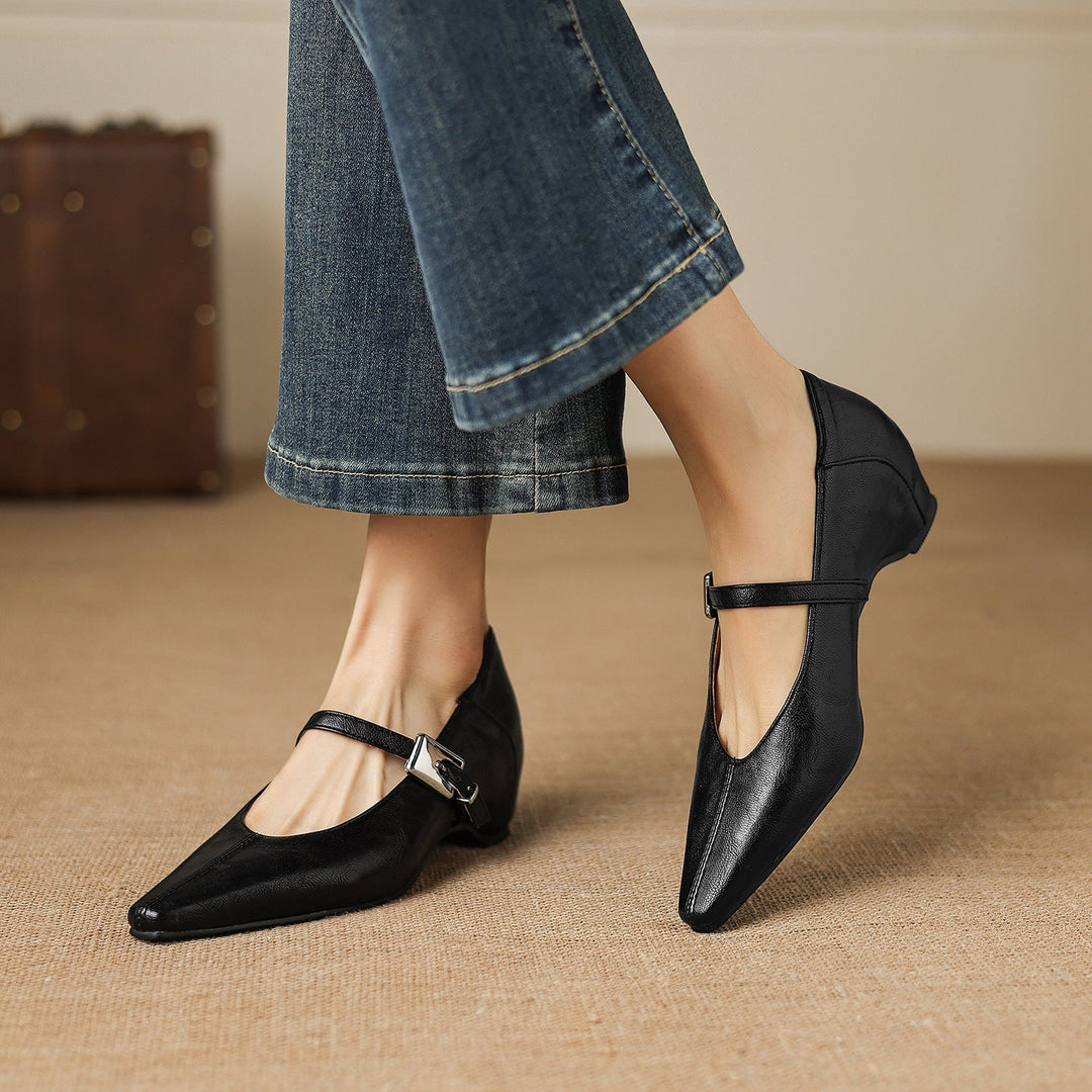 Claire | Buckle-Strap Mary Jane Flats