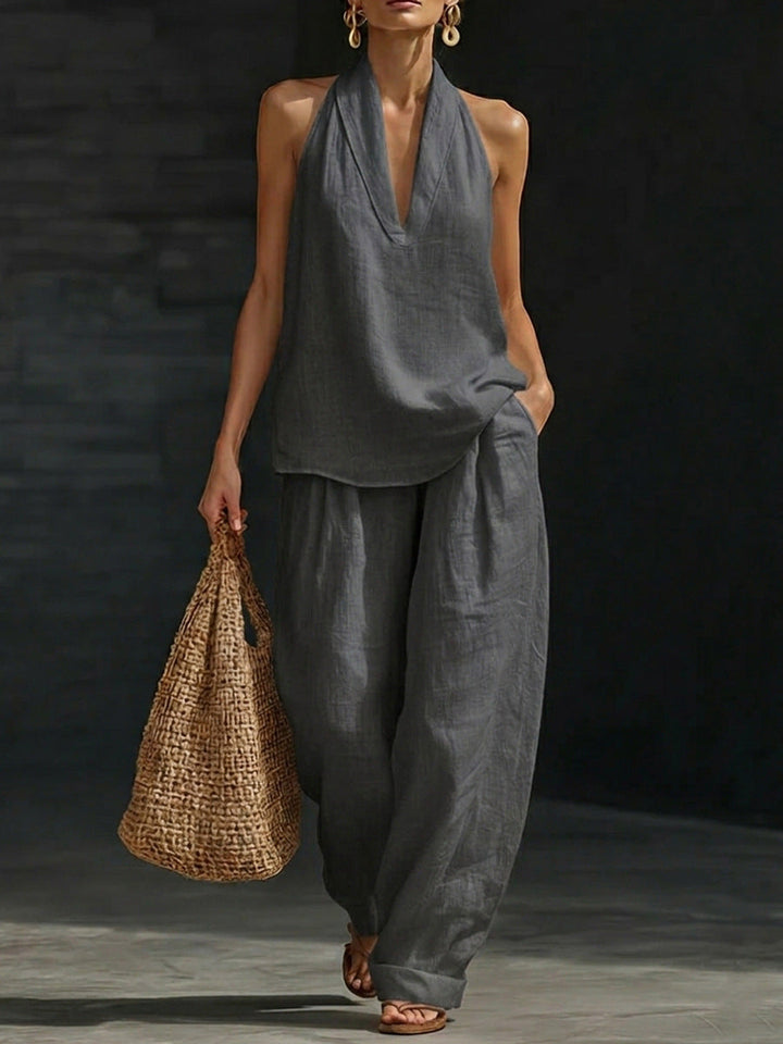 Lena | Relaxed Halter Two-Piece Set