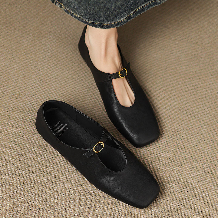 Greta | T-Strap Mary Jane Flats