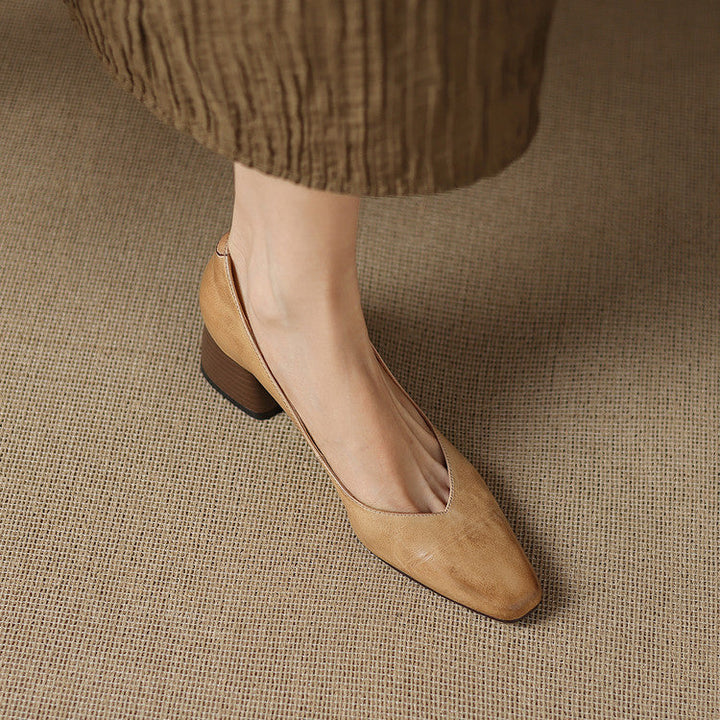 Iris | Refined Block-Heel Pumps