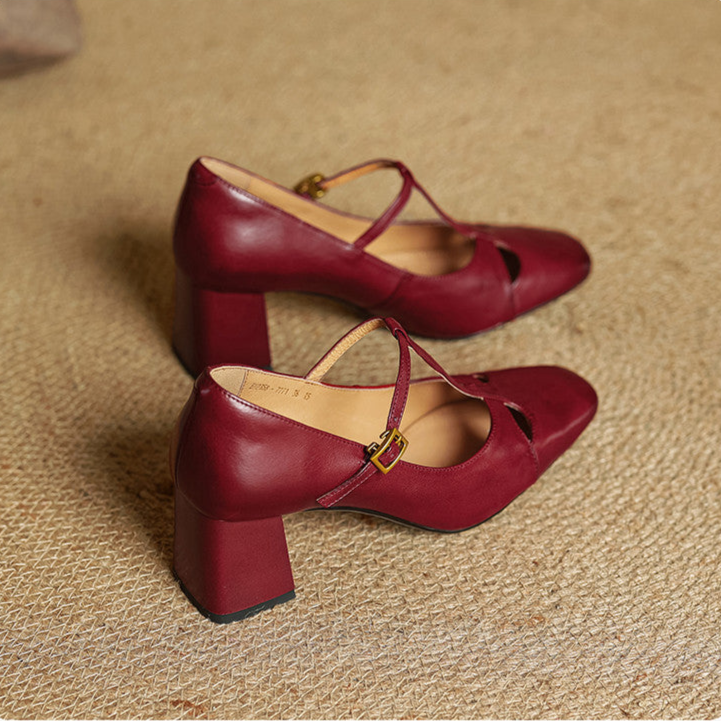Blair | Elegant T-Strap Heels