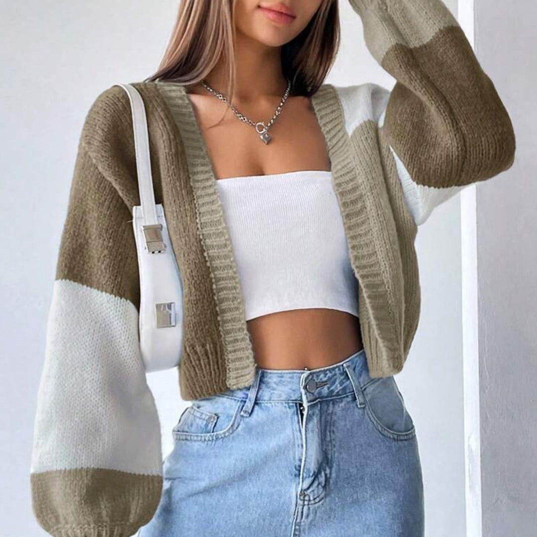 Delphine | Colour-Block Cardigan