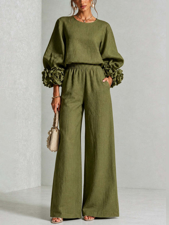 Emilia | Floral Cuff Two-Piece Set