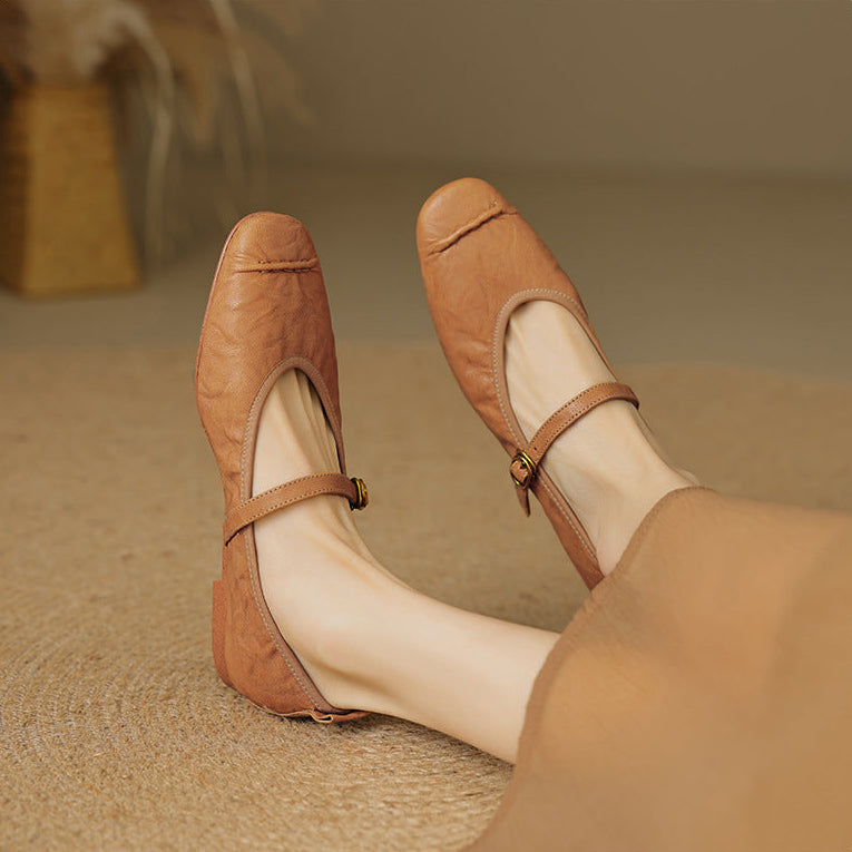 Romilly | Buckled Mary Jane Flats