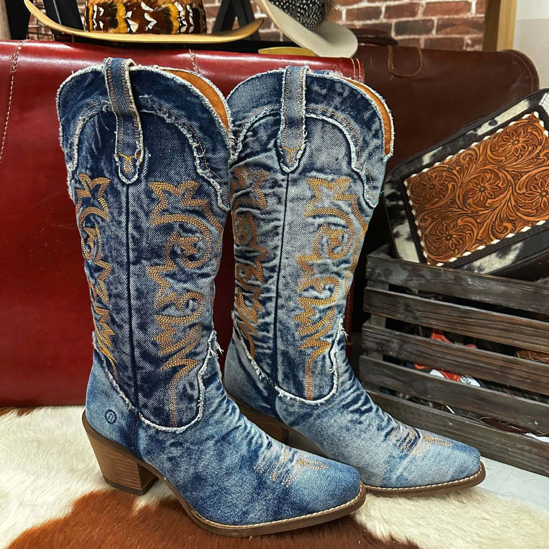 Quinn | Faded Western Tall Boots