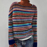 Marit | Striped Boat-Neck Sweater