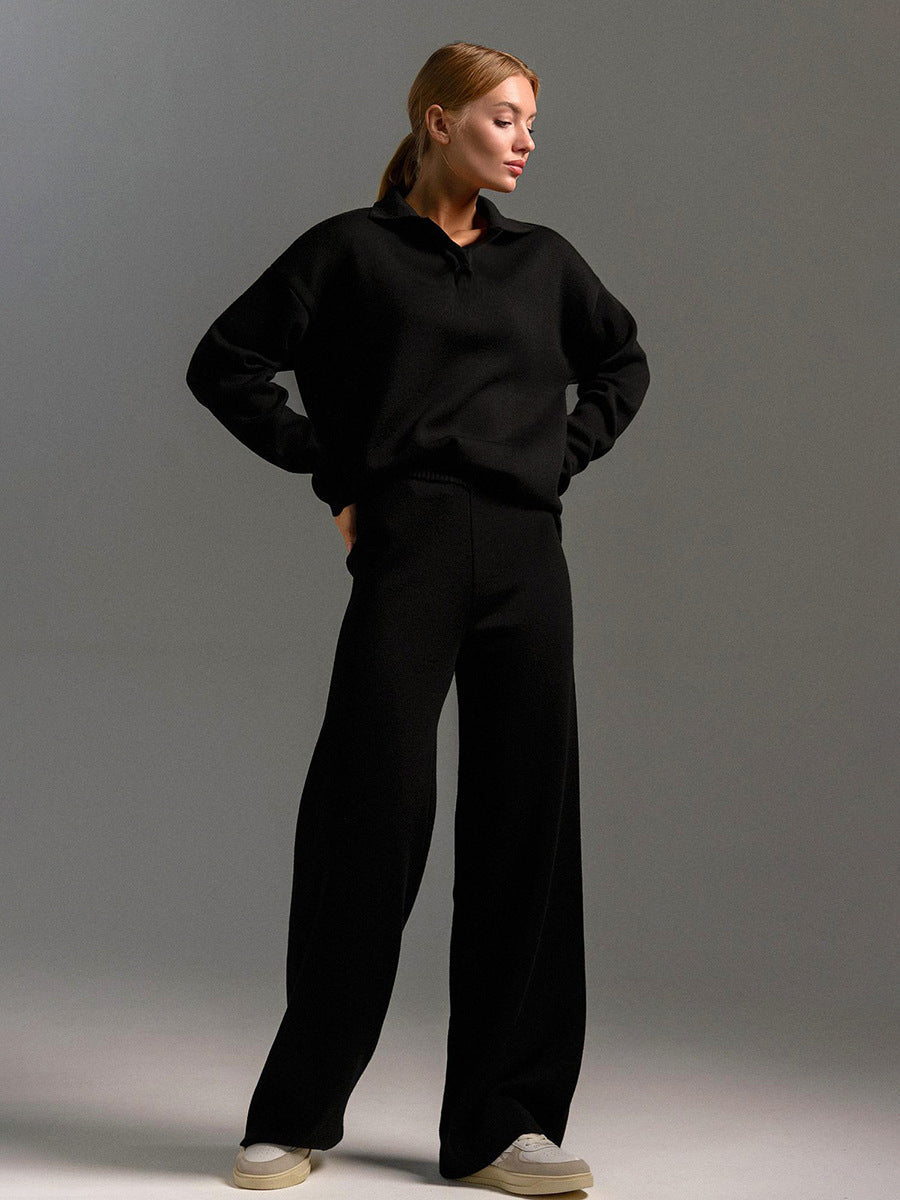 Ramona | Relaxed Collared Two-Piece Set