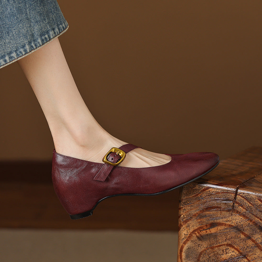 Livia | Buckle-Strap Mary Jane Flats
